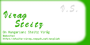 virag steitz business card